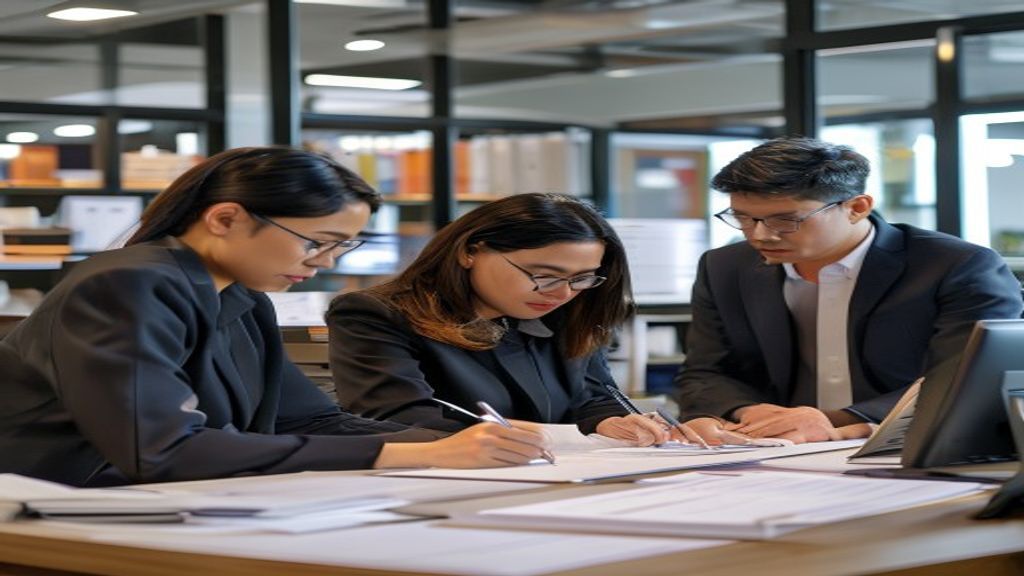 Logo biro jasa pendirian PT menampilkan tim profesional membantu proses legalitas perusahaan