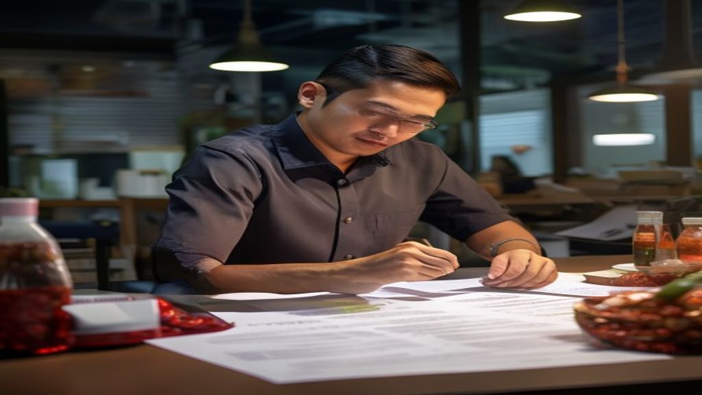 Ilustrasi formulir izin usaha P3MI menampilkan logo perusahaan dan nomor registrasi resmi